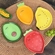 Creative fruit dipping saucers, household ceramic snack saucers, hot pot condiment saucers, vegetable saucers, cute differently styled and flavored saucers pic 15