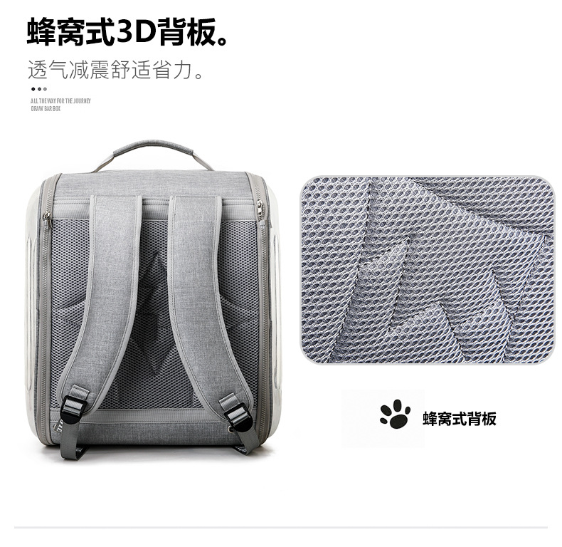 Pet bags, portable bags for going out, multi-purpose transparent space capsule hand-held cat bags, large-capacity two small cat backpacks pic 7