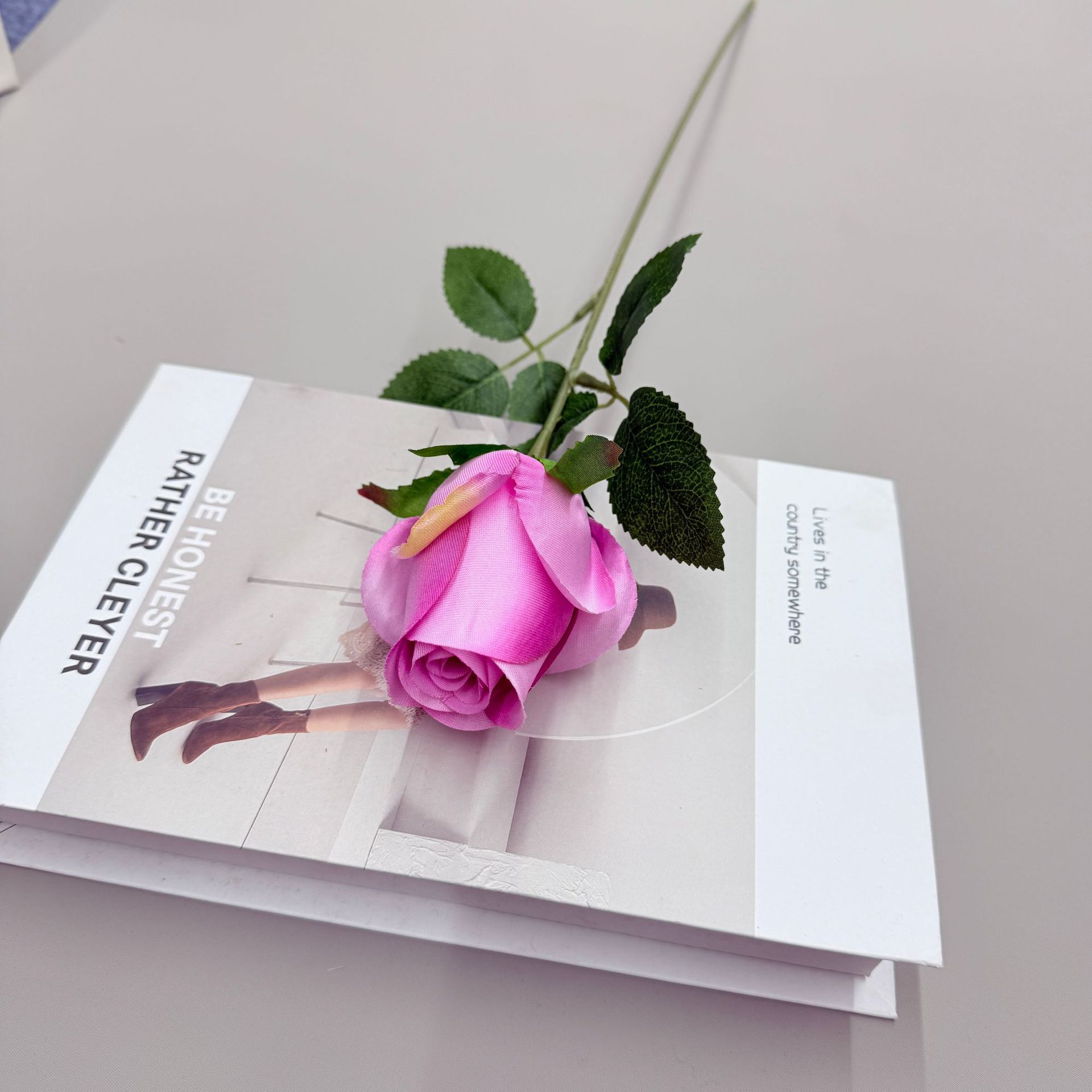 单只玫瑰仿真花橱窗玫瑰瀑布居家酒店婚礼玫瑰花墙装饰绢花假花详情13