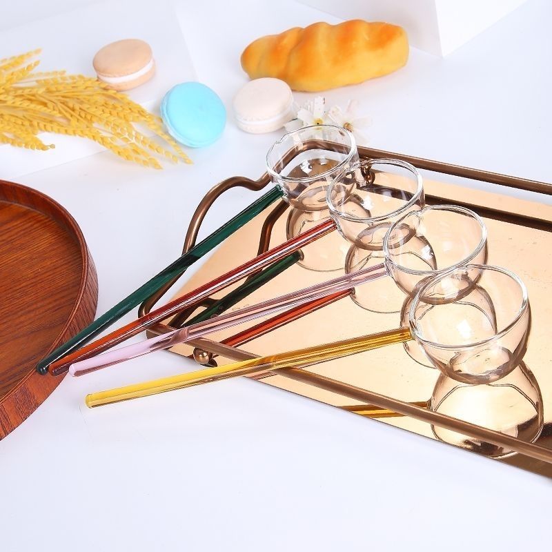 高硼硅耐热玻璃汤勺玻璃勺热油勺可以直接明火加热的勺详情4