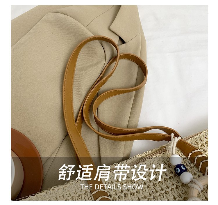 2024时尚新款沙滩草编大容量包包女单肩包百搭洋气编织旅行托特包详情6