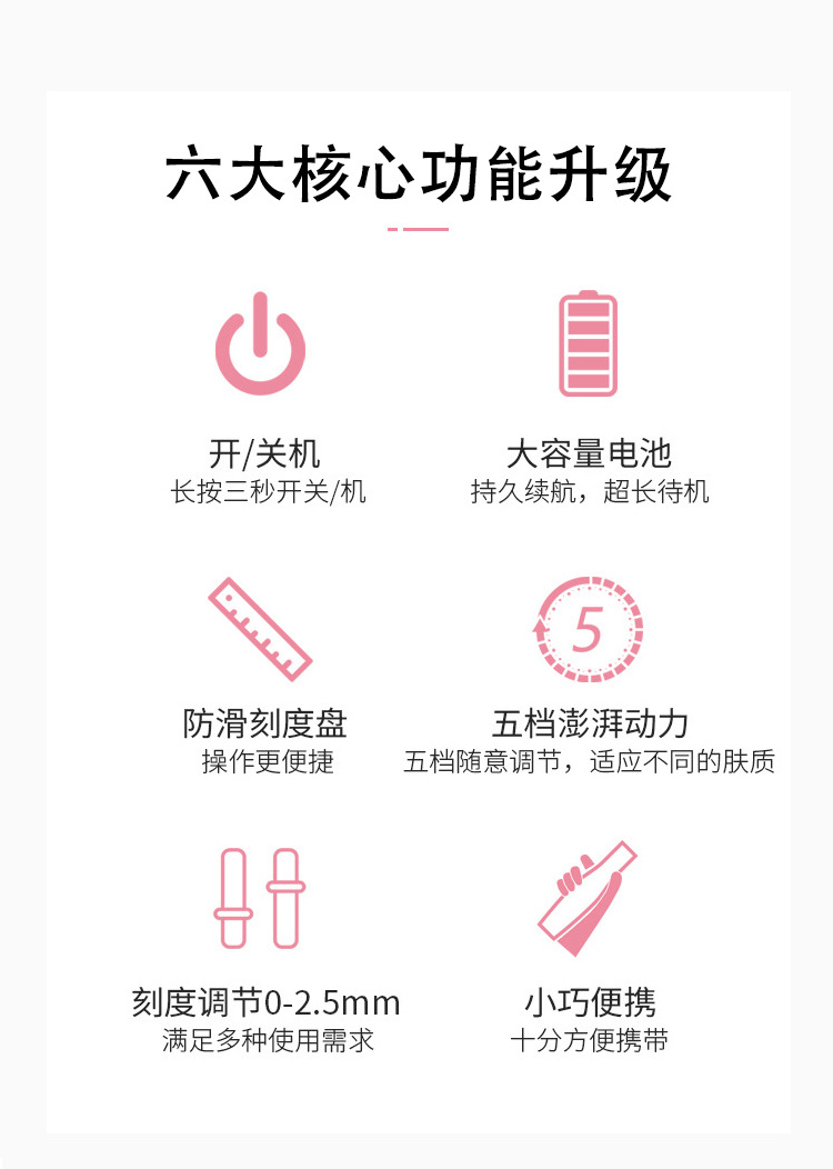 纳米微针仪MYM电动微针笔水光MTS导入仪器电动纳米微晶笔美容工具详情4