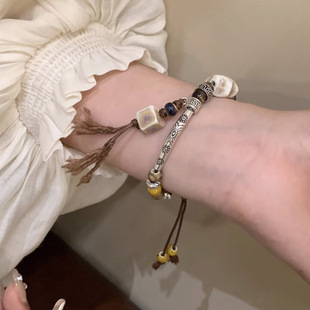 满天星珍珠碎银子串珠手链女冷淡风轻奢高级感小清新学生闺蜜手饰详情1