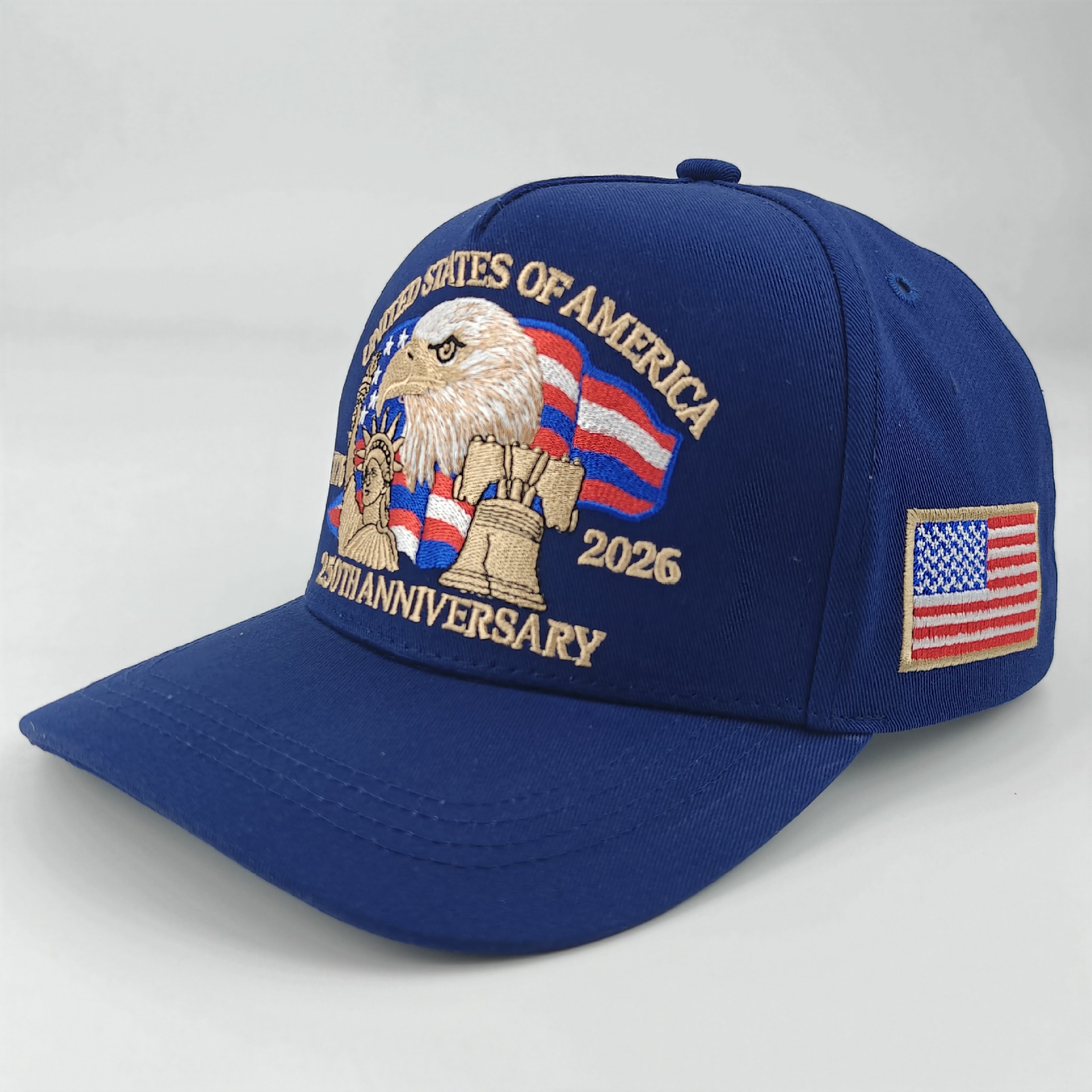 New in-stock American 250th anniversary commemorative baseball cap, three-dimensional embroidered commemorative cap, cross-border headband baseball cap pic 17