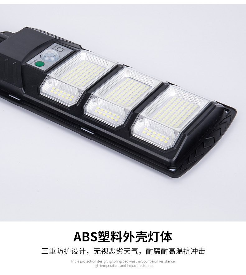 New cross-border LED outdoor waterproof garden lamp, human-sensing solar integrated street lamp pic 16