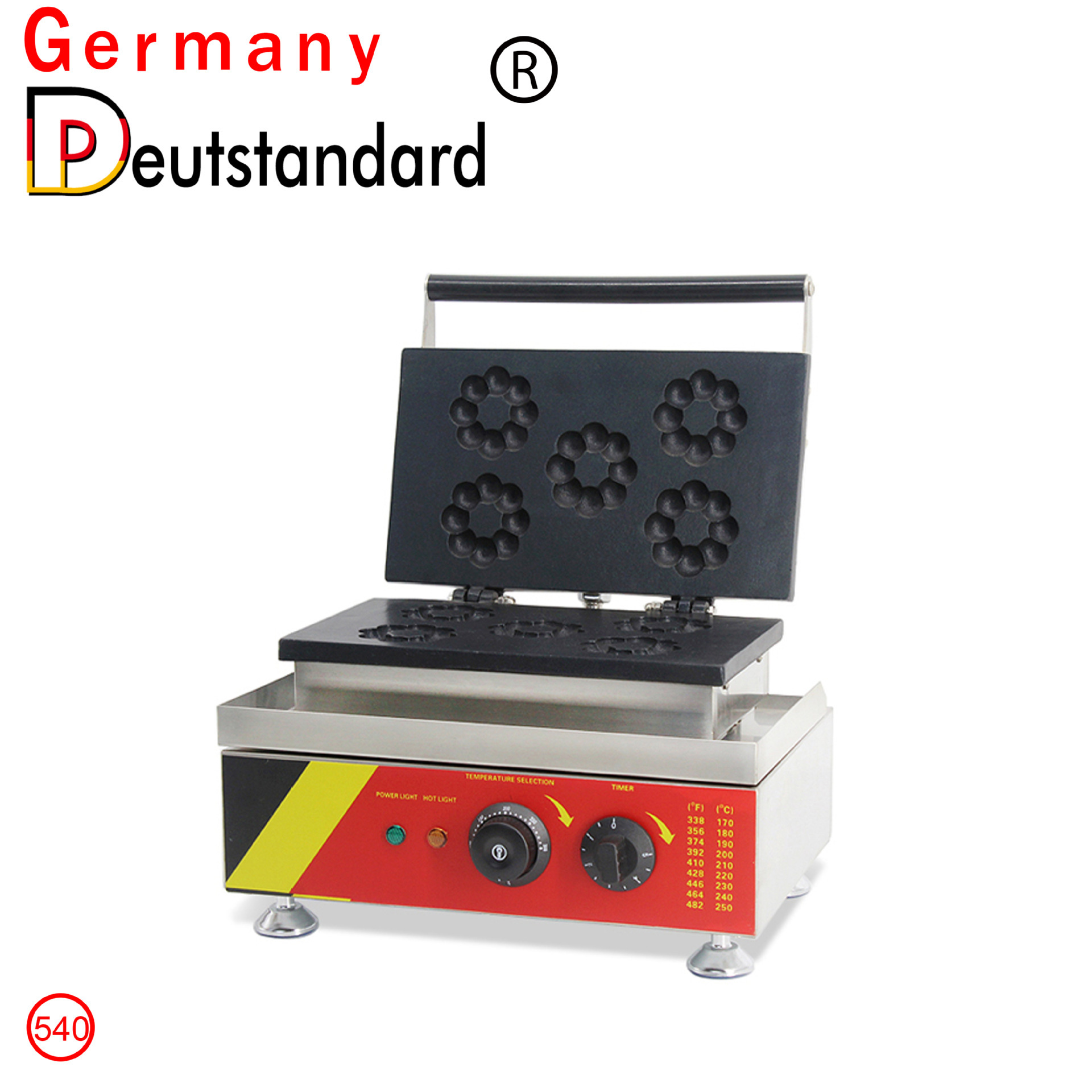 Direct sales from the manufacturer of commercial plum blossom pancake waffle machines, dessert shops, and plum blossom-shaped pancake ovens for snacks pic 8