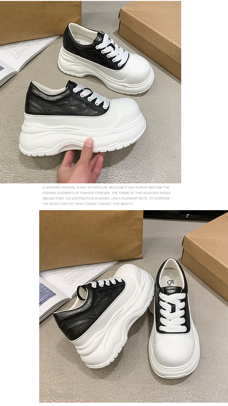 厚底内增高时尚大头小白鞋女2025春季新款网红松糕百搭运动休闲鞋详情17