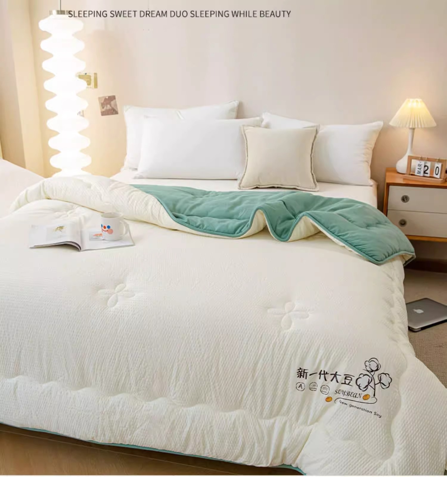 大豆纤维被子被芯四季通用棉被棉居宿舍春秋被单人秋冬被礼品包邮详情3