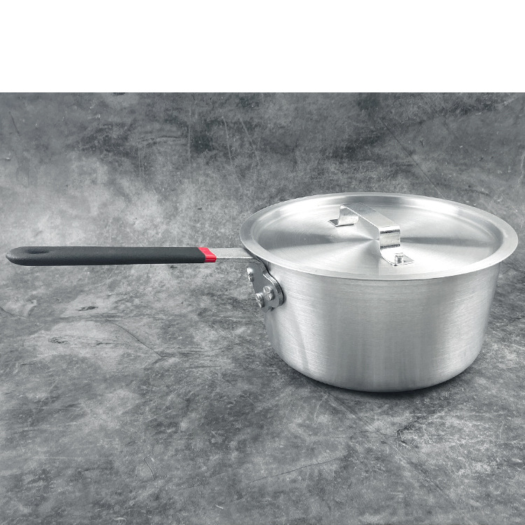 Western-style aluminum sauce pot, commercial restaurant single-handle soup, noodles, ramen, porridge pot, flat steak cooking, sauce collection aluminum pot pic 19