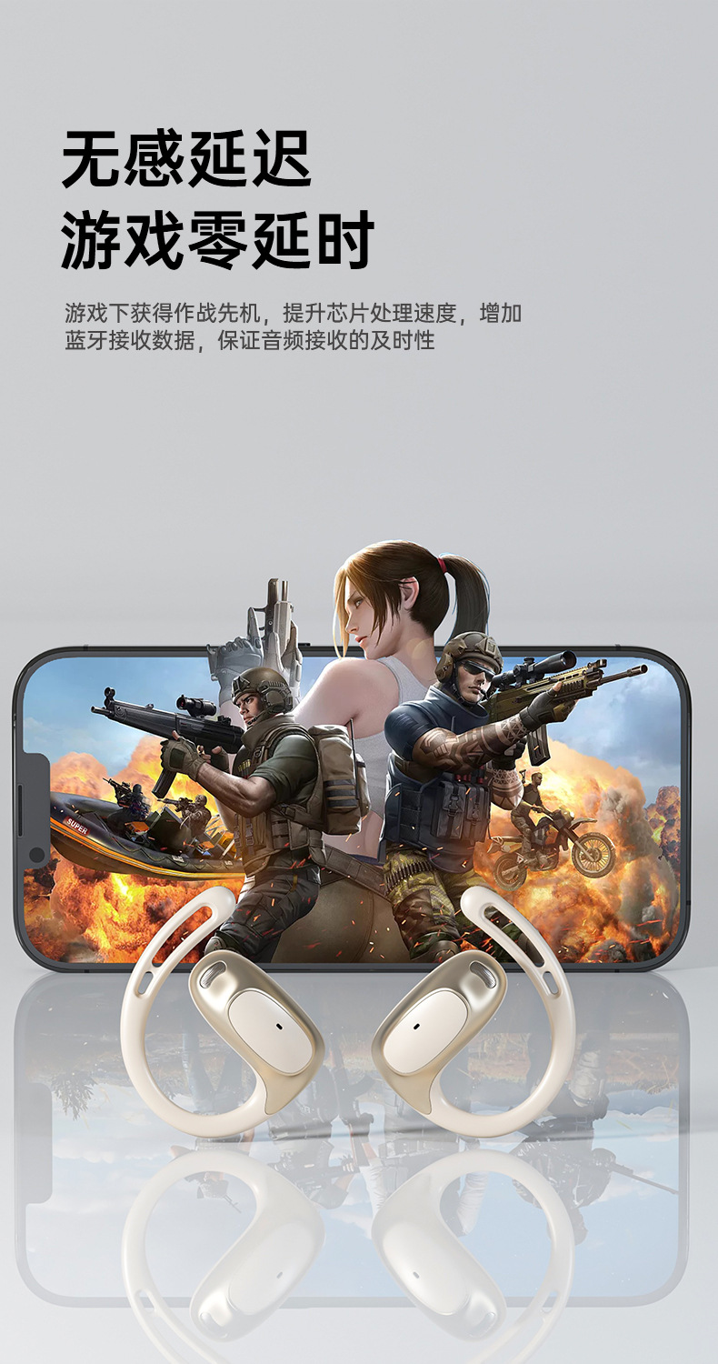 The new cross-border over-ear Bluetooth headphones are lightweight, comfortable, have an ultra-long battery life, and feature silicone low-latency non-in-ear ear tips pic 13