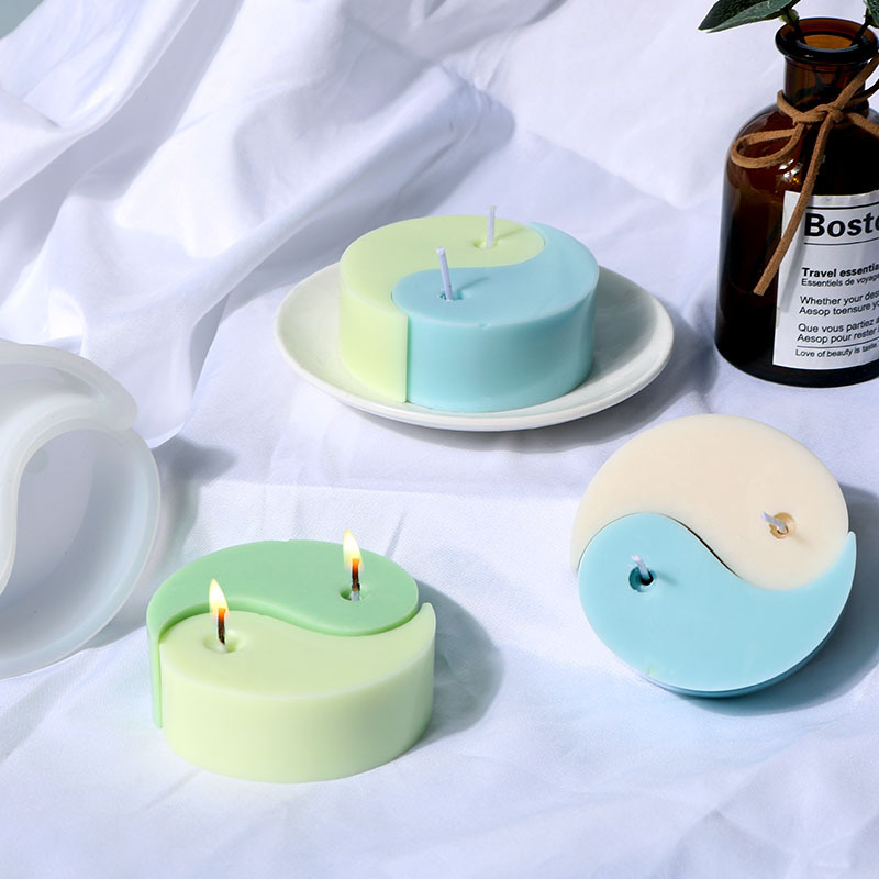 Silicone diy resin mold for Tai Chi candles, silicone mold for scented candles, gift resin pic 11