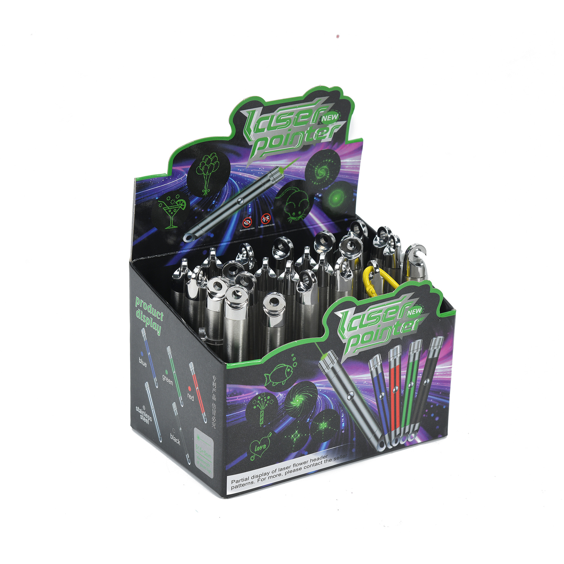 多功能激光灯钥匙扣绿光笔远射灯多图案满天星激光笔玩具登山扣详情2