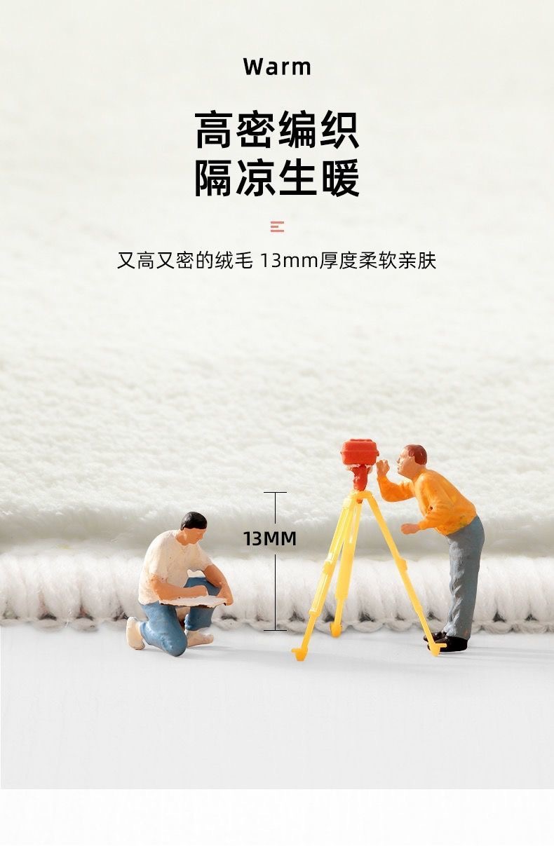 Wholesale of modern rural household bedroom entrance floor MATS, bathroom and toilet door MATS, water-absorbing and anti-slip faux cashmere carpets, cross-border export, densified and thickened, Chenier floor MATS, door MATS, bathroom, bathroom, bedroom and living room door MATS, water-absorbing and anti-slip pic 9