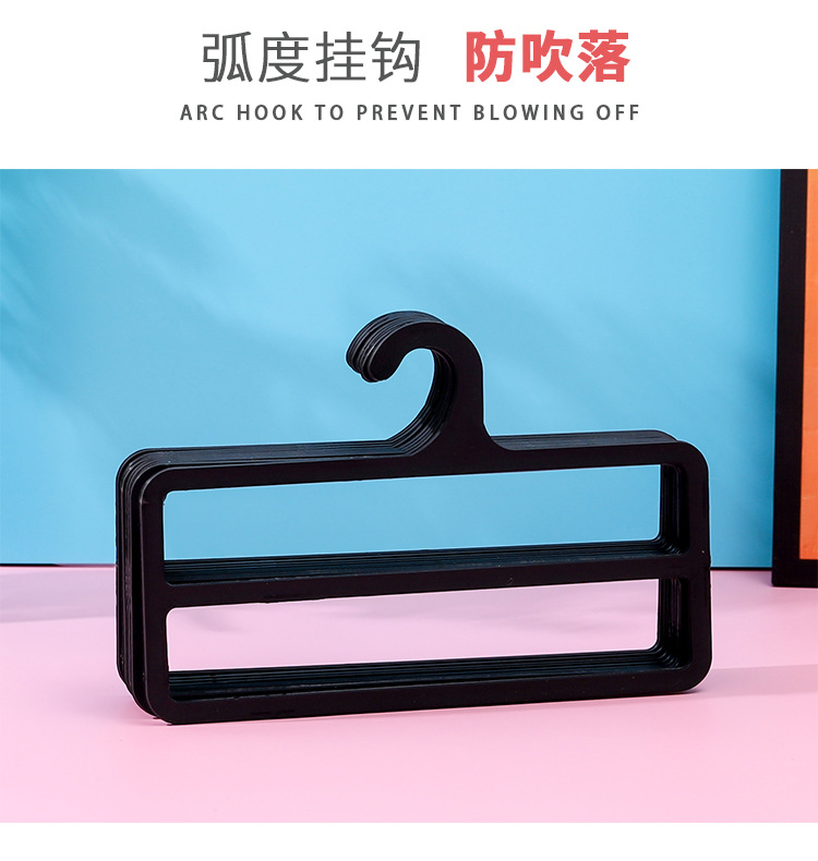 Simple winter new square plastic black scarf and silk scarf display stand, silk scarf and towel storage stand pic 5