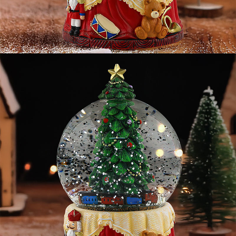 现货圣诞水晶球雪球静态摆件圣诞小屋雪花球桌面窗台节日装饰礼物详情14