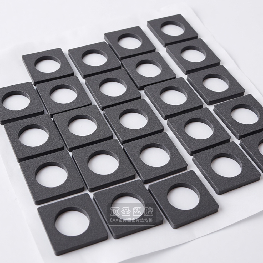 自粘EVA泡棉垫片环保减震防滑EVA脚垫单面背胶瓶盖PE泡沫密封垫圈详情1