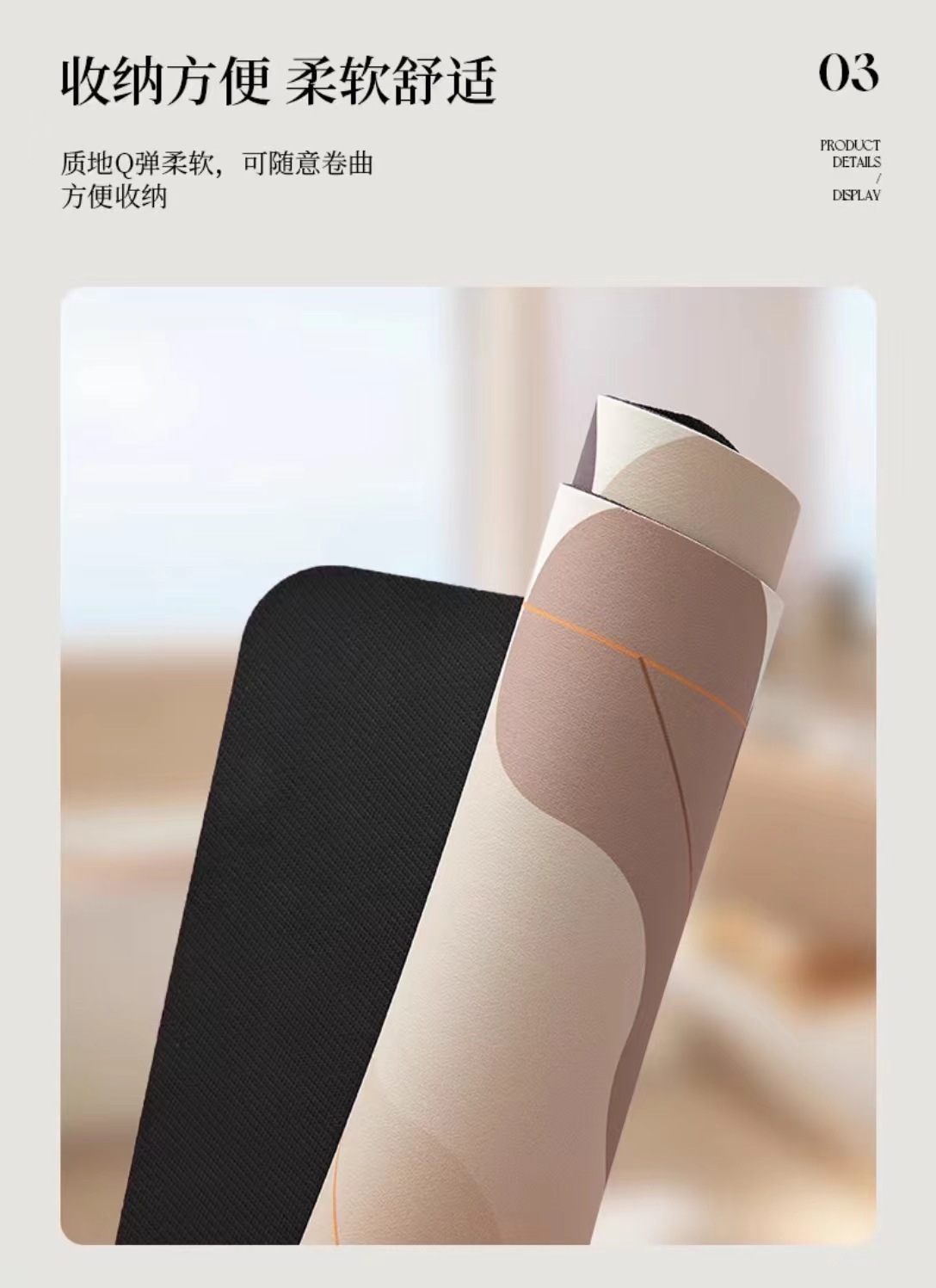 硅藻泥地垫轻奢优雅厨房专用L型吸水脚垫耐磨耐脏易打理家用地垫详情3