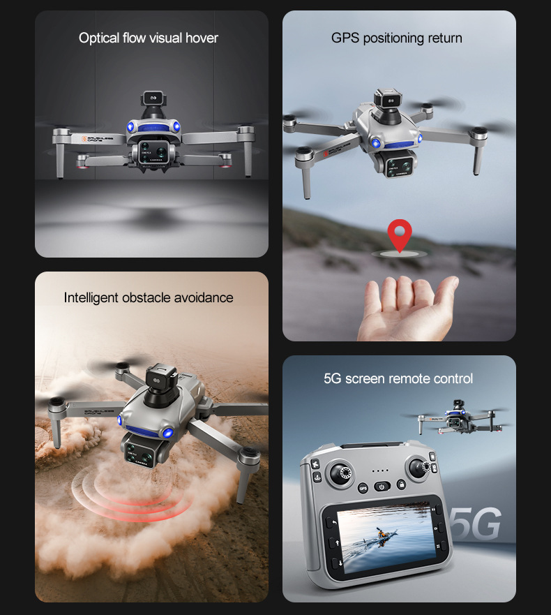 The new cross-border S119 drone features GPS positioning for return with a screen and is a high-end aerial photography quadcopter with an 8k long battery life pic 30