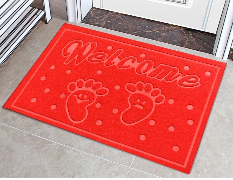 Wedding commercial corridor carpet, water-absorbing and anti-slip stair treads, opening entrance, welcome red, cross-border export faux cashmere carpet floor MATS, cross-border e-commerce loose silk gradient floor MATS, entrance carpet, one-piece consignment, water-absorbing carpet pic 6