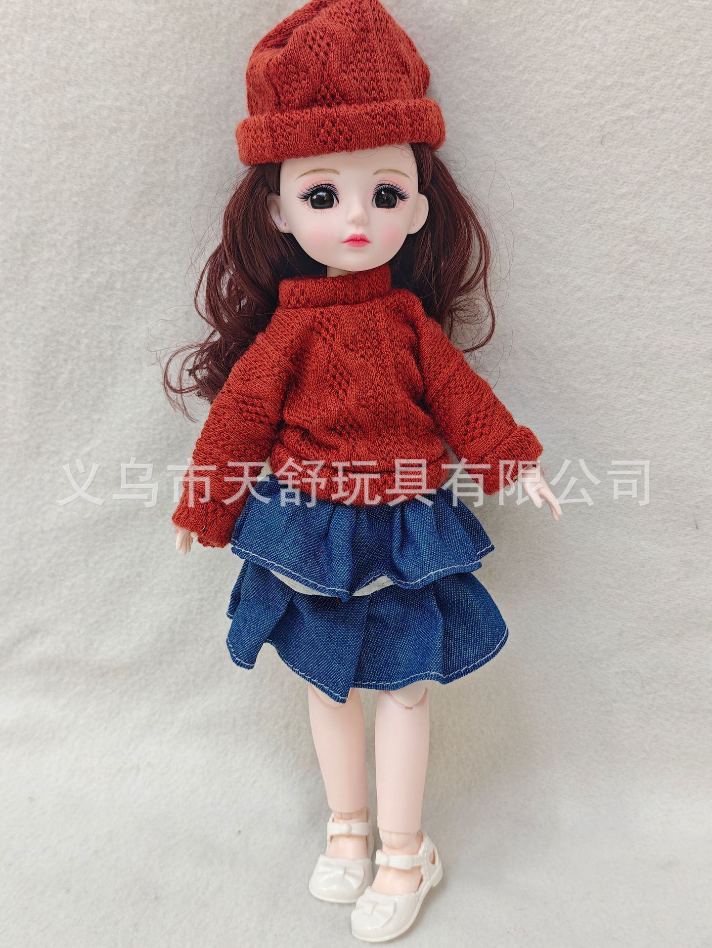 新款30厘米关节娃娃换装衣服休闲套装萝莉娃衣关节可动任意造型摆件详情4