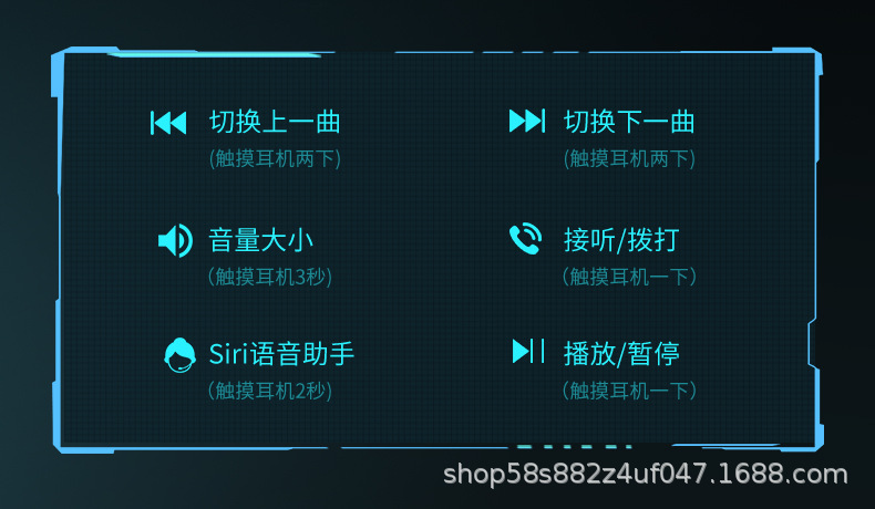 Wholesale from the source factory of the new x79 touch in-ear tws wireless in-ear noise-cancelling digital display gaming Bluetooth headphones pic 17