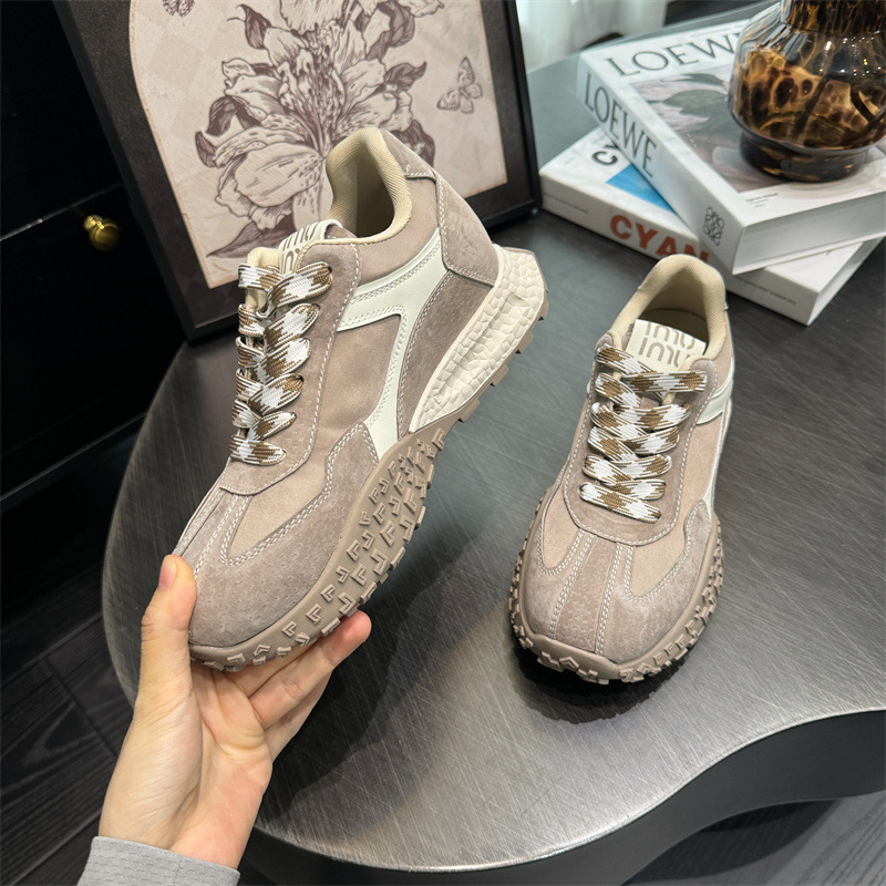 【内增高7厘米】早秋真皮女小个子厚底休闲百搭舒适德训鞋010399详情7