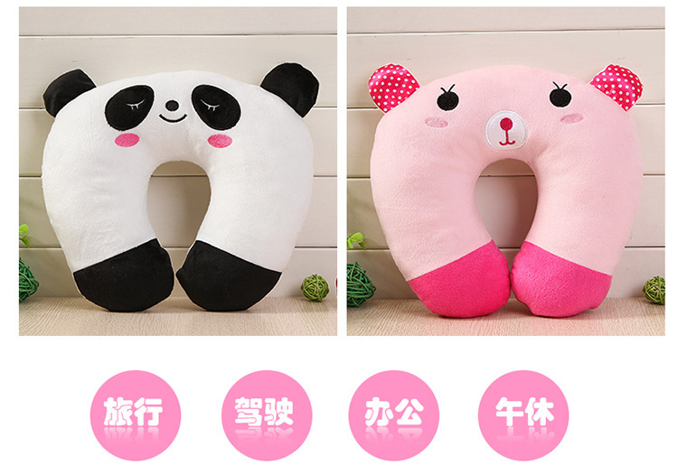 Cartoon Cute Neck Pillow company, wholesale of event gifts, creative neck pillows, high-speed rail and airplane travel nap U-shaped pillows pic 9