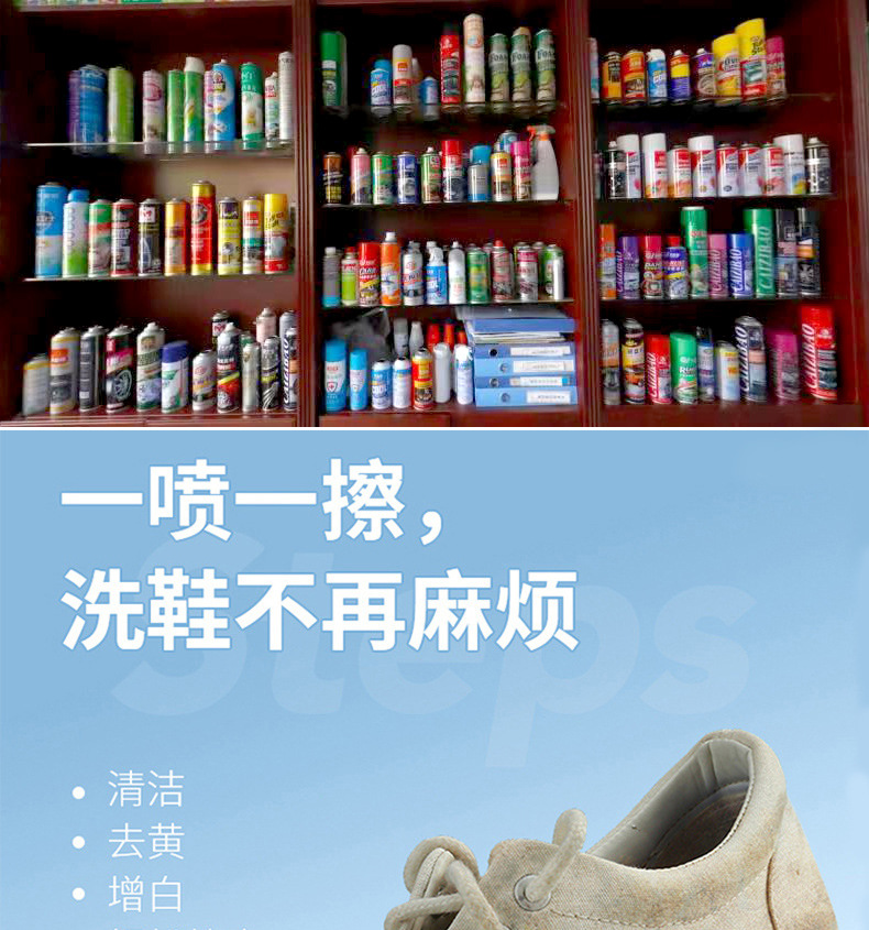 多功能清洁泡泡地摊皮革清洗剂家庭家居小白鞋汽车内饰神奇泡沫详情2