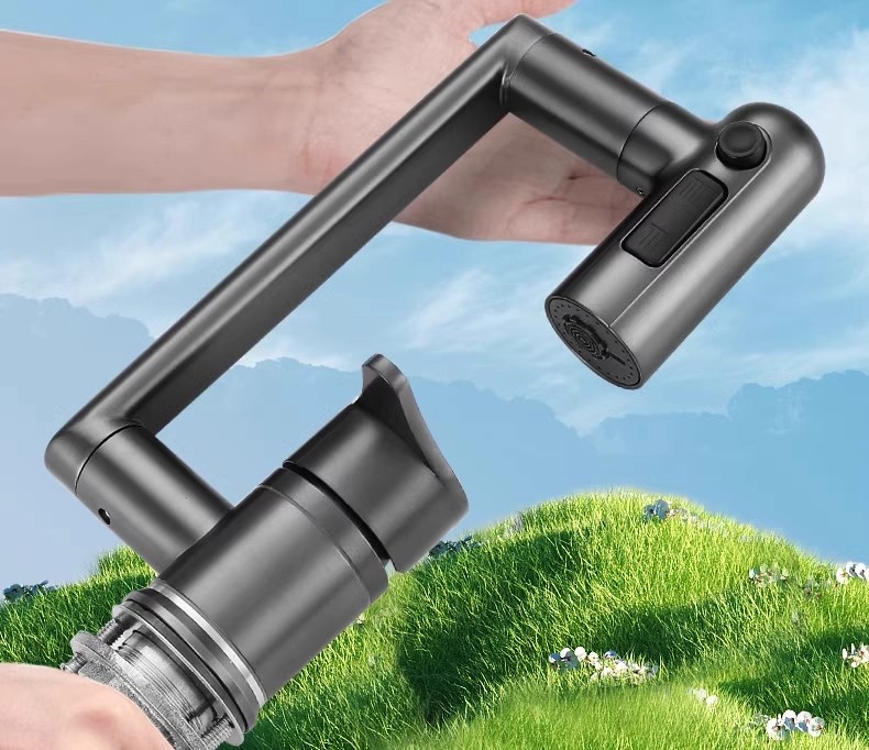 In a cramped space, there is a super low Maneki Neko washbasin, faucet, hot and cold washbasin, sink, and a universal rotating bathroom cabinet pic 18