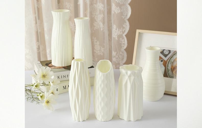 Plastic vases for the living room, fresh and simple, creative, anti-drop flower arrangement vases, hydroponic vases, home desktop decoration pic 1