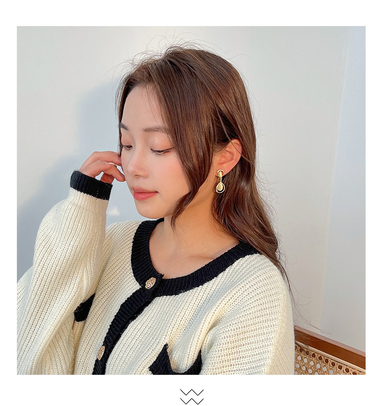 复古耳夹 无耳洞高级感耳环女小众百搭韩国气质耳饰珍珠耳夹耳坠详情8