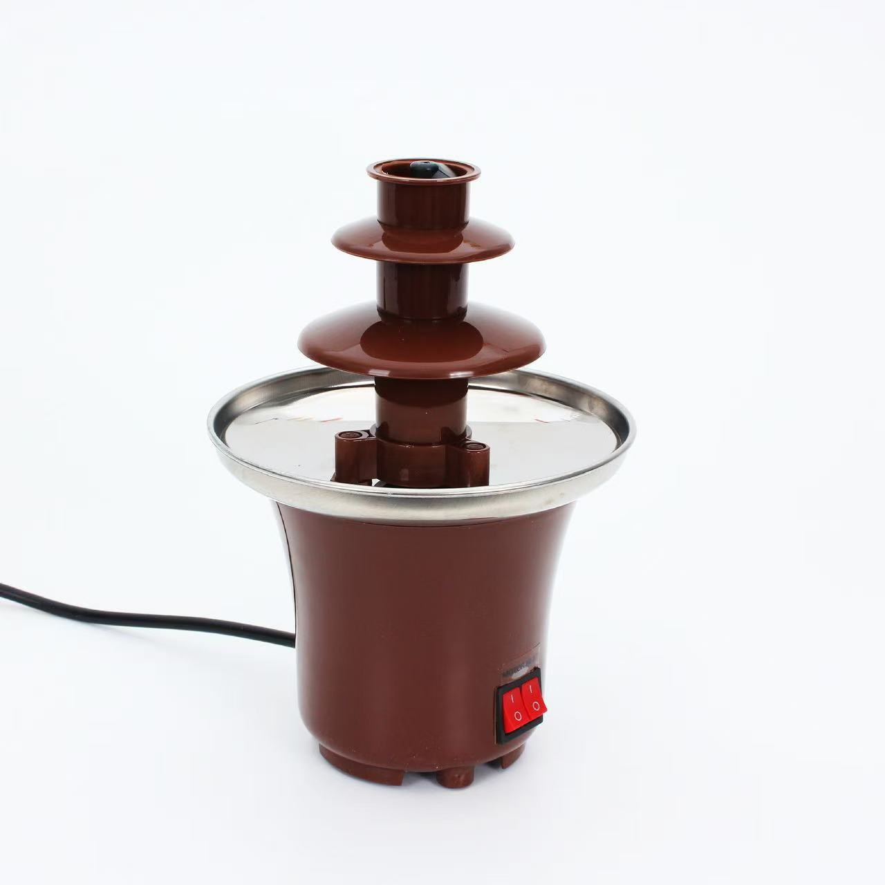 跨境厂家直销迷你巧克力喷泉机小型儿童家用DIY自带加热瀑布机融详情10