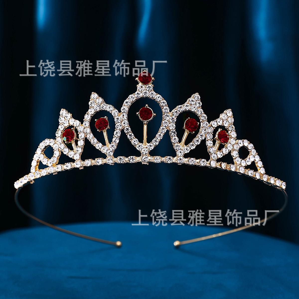 Novia corona de oro barroco estilo coreano tiara de hoja de arce de oro estilo de boda nueva princesa corona accesorios de novia pic 6