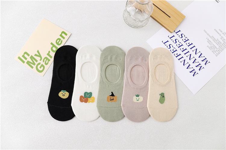 船袜女夏季薄款清新水果隐形防滑棉袜子女短袜浅口可爱日系ins潮详情24