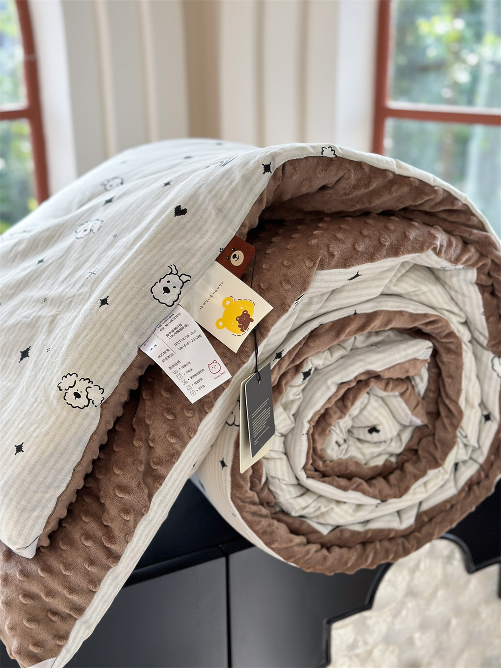 13372 All-cotton cartoon small floral print spring and autumn quilt soothing, bean quilt warm and fleece winter quilt core pic 18