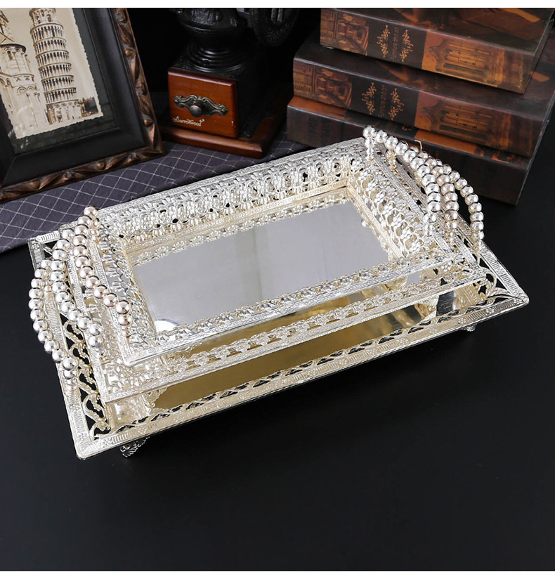 北欧茶几水果盘创意时尚简约糖果盘家用结婚礼物现代客厅金属摆件详情9