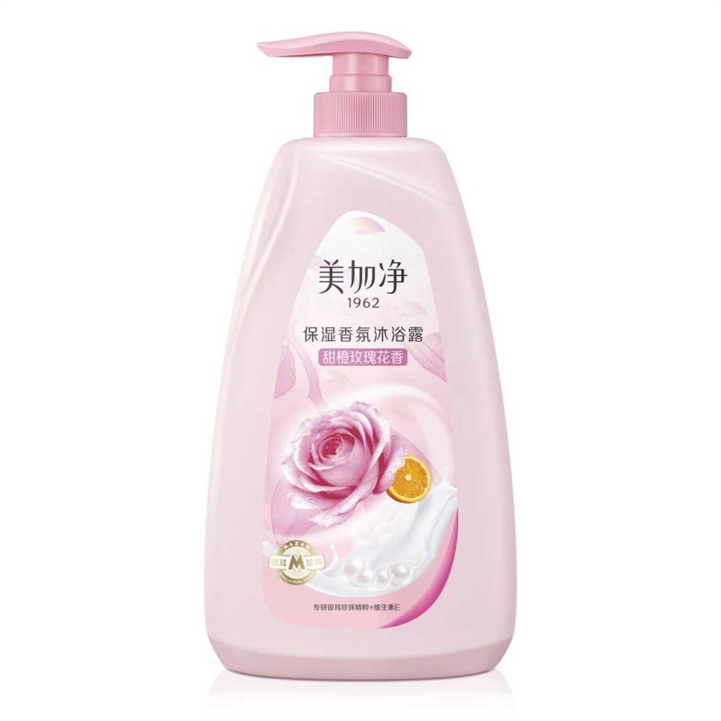 Meijia Jing Scented Body Wash: Vibrant Citrus Woody Sweet Orange Rose Floral 850G pic 2
