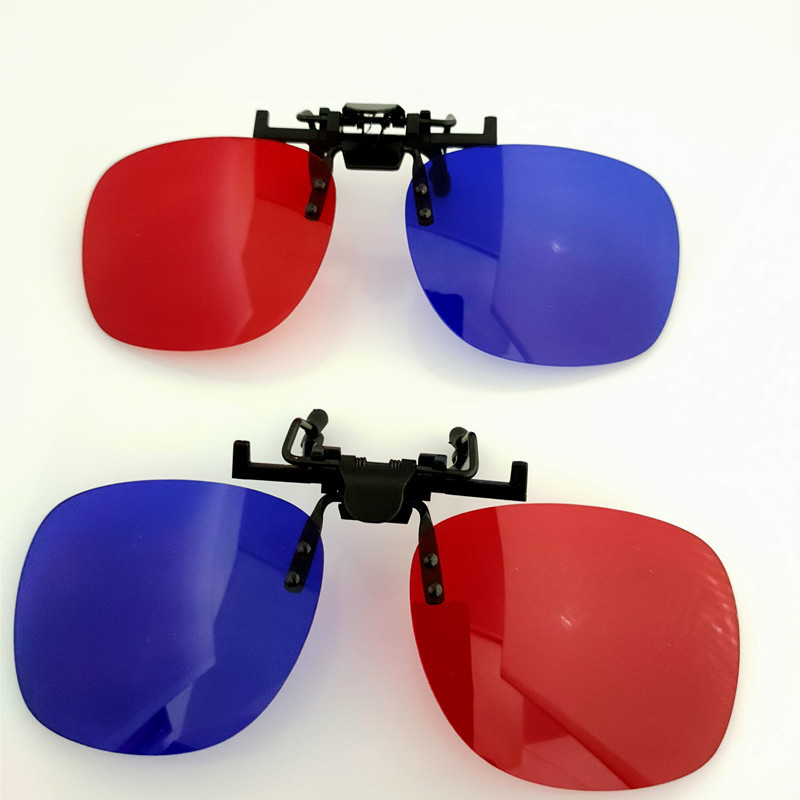 Red and blue 3D glasses clip, myopia glasses clip, cinema polarizing 3D stereoscopic clip myopia glasses, suitable for computers pic 7