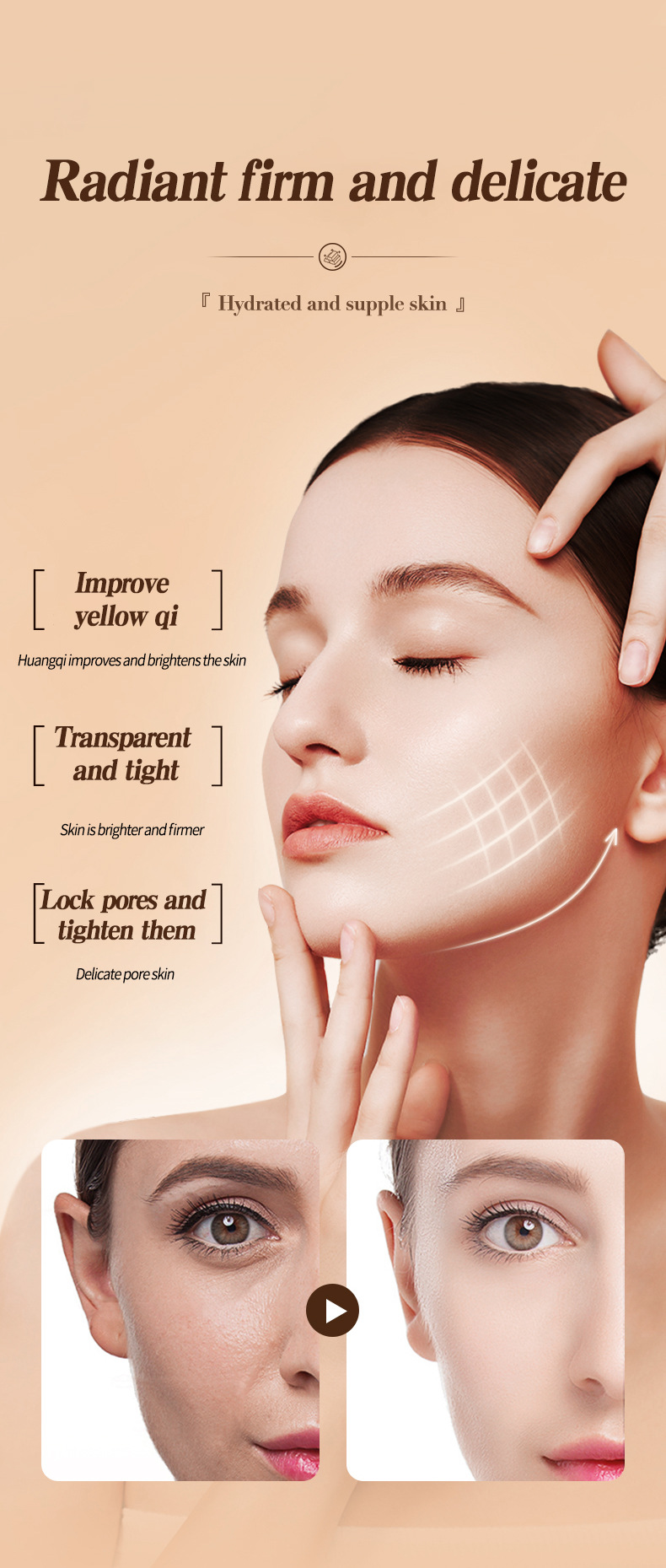 Cross-border exclusive BOSUYA essence for hydrating, moisturizing, and protecting the skin barrier against early aging. Wholesale of brightening essence oil pic 6