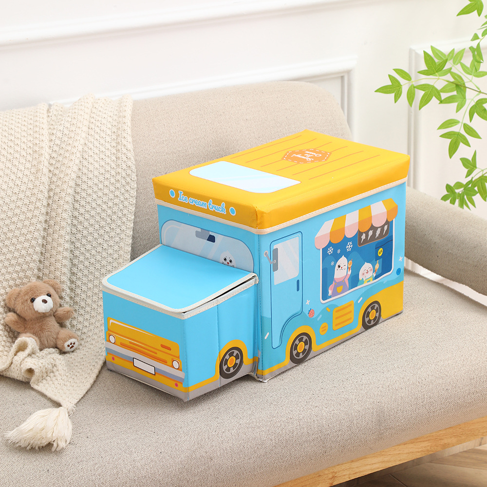 Roller skate storage box, car storage stool, shoe-changing stool, cartoon toy storage and organization box, storage box manufacturer wholesale pic 6