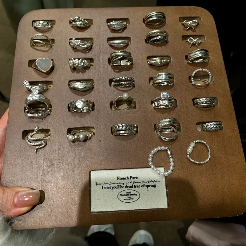 小红书S925纯银同款戒指女不掉色ins极简风小众轻奢高级新品批发详情3