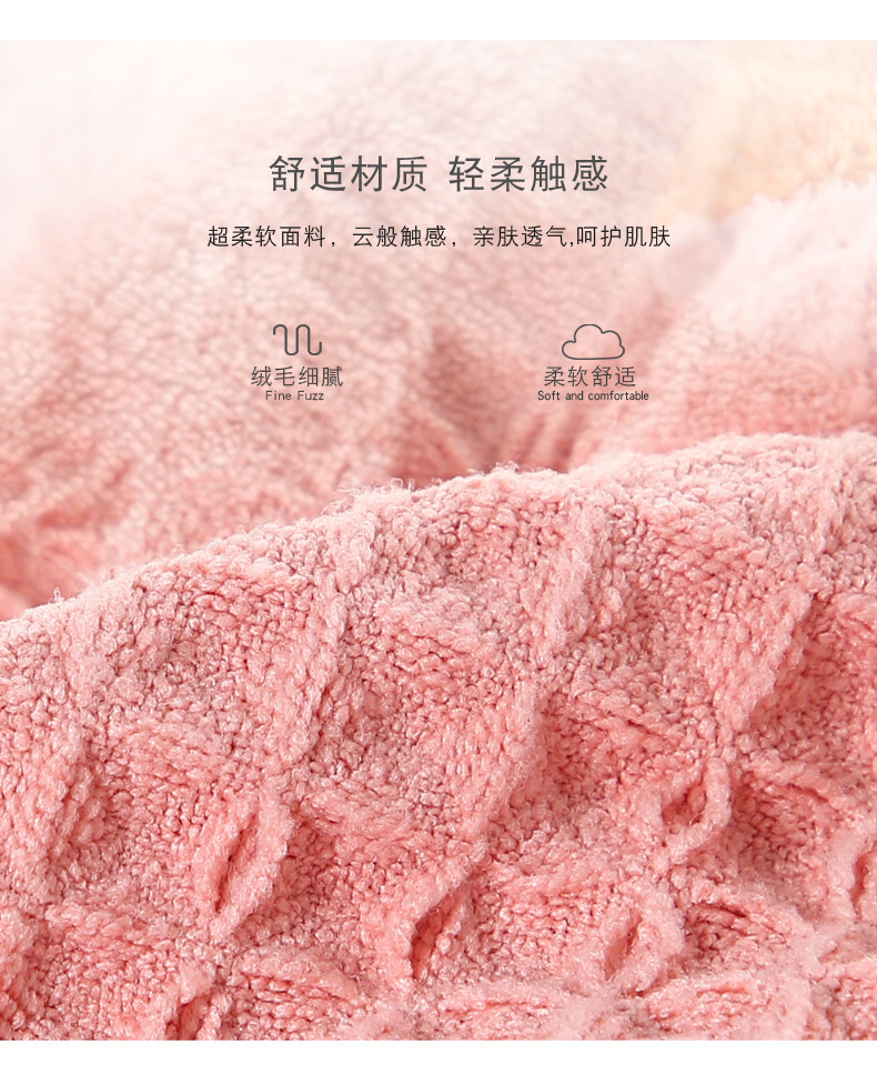【 Chi Jia 】 400g Waffle Bow Hand towels, bathroom and kitchen hanging towels, rags, hand towels wholesale pic 4