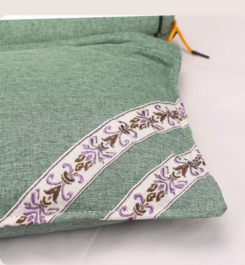 艾草连体枕 家用圆形艾灸枕头护颈枕可拆卸艾草助睡颈椎枕头批发详情20