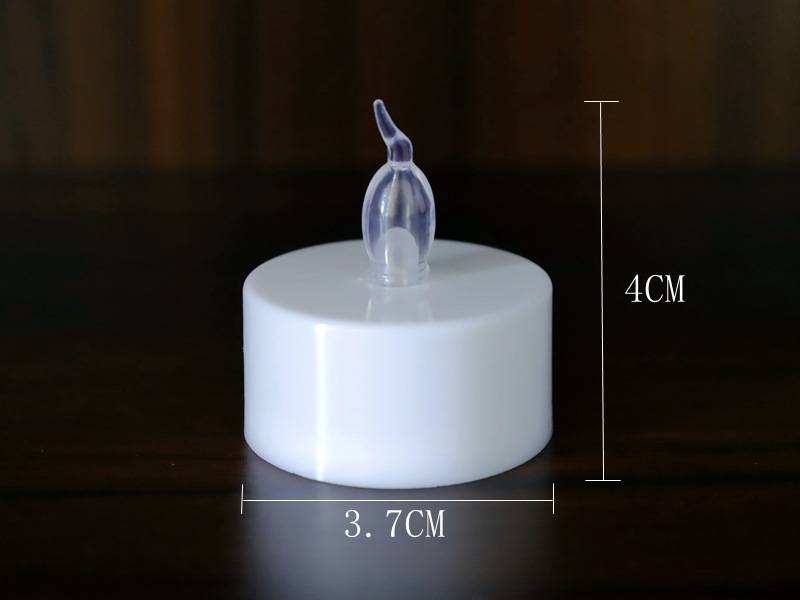 跨境热卖CR2032小茶蜡 婚庆表白路引道具暖白黄闪led电子蜡烛灯详情3