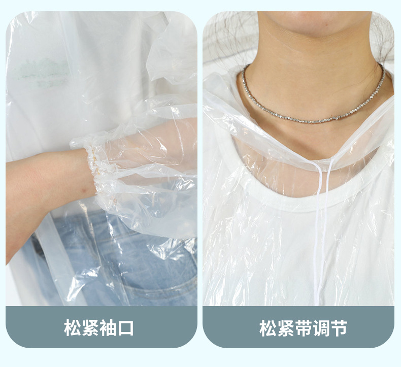 一次性雨衣长款全身户外旅游儿童成人大人便携防暴雨卡片雨衣加厚详情8