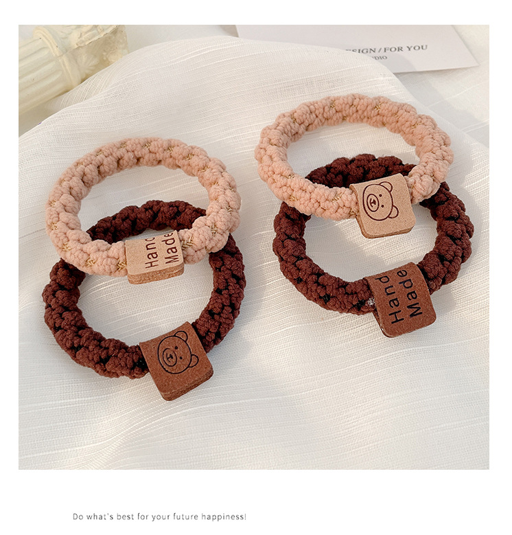 升级版加宽加厚发圈皮筋女提花纹路高弹力耐用头绳时尚马尾发绳1详情19