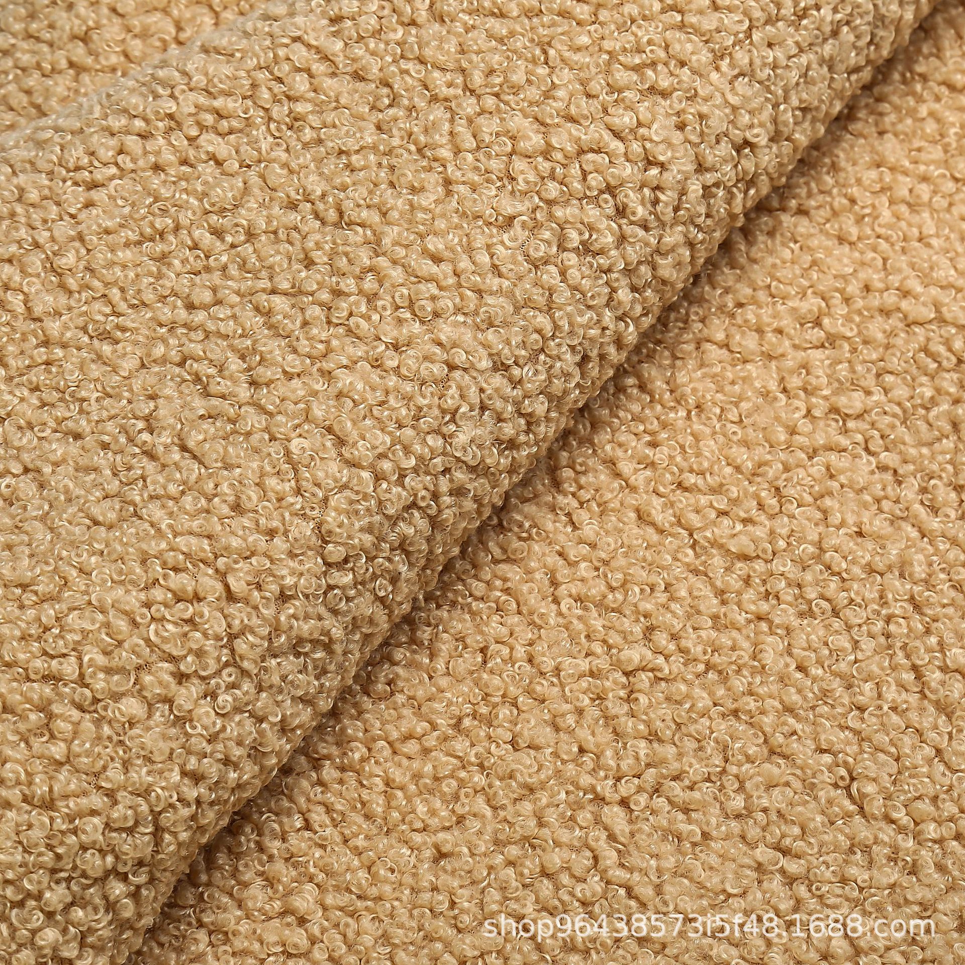 泰迪绒布料500g涤纶小颗粒毛绒手套沙发坐垫外套家纺地毯地垫家用地垫详情12