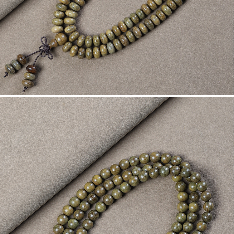 Argentine green sandalwood bracelet, submerged old material sandalwood wood Buddhist prayer beads bracelet for men and women, 108 prayer beads bracelet manufacturer pic 13