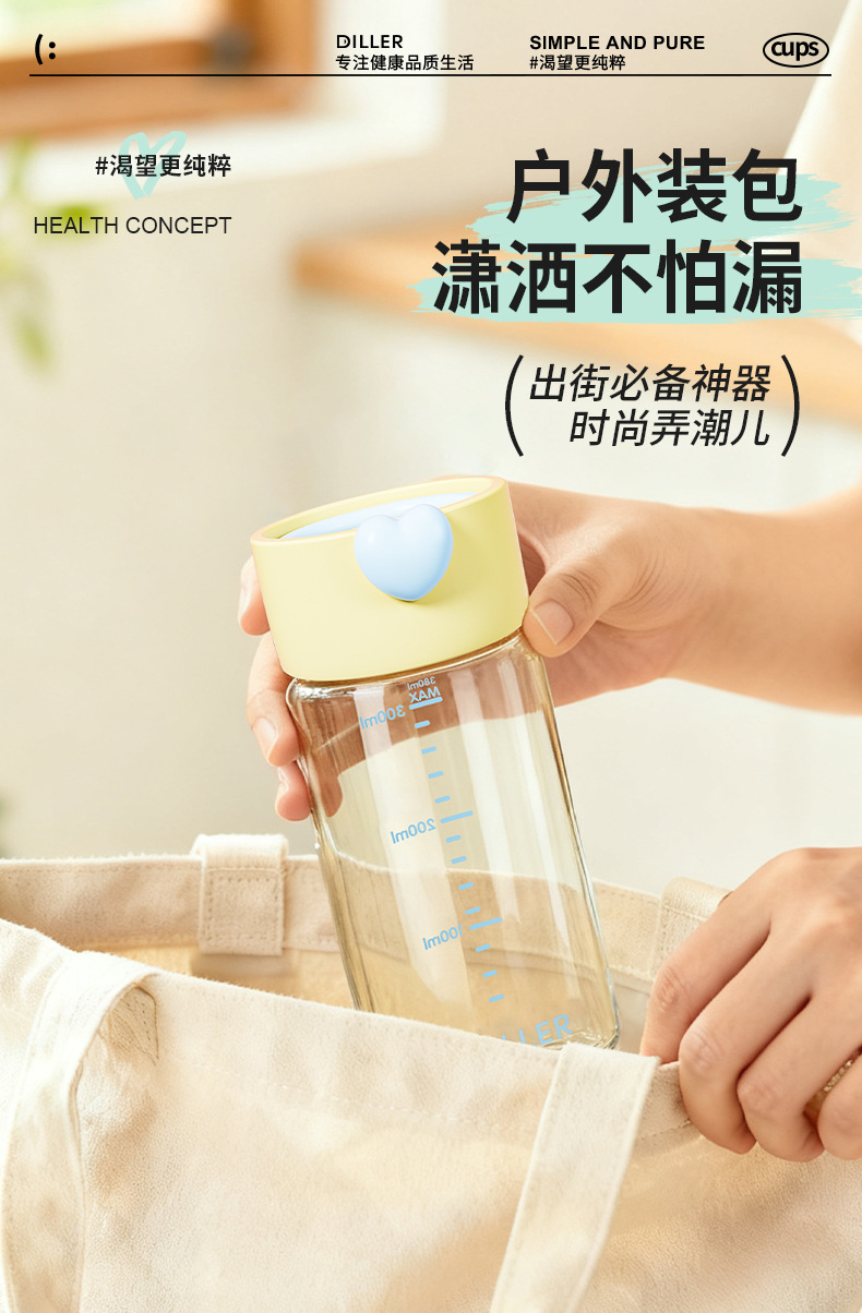 随行ppsu水杯耐摔产检便携直饮水杯耐高温大容量成人刻度杯塑料杯详情8