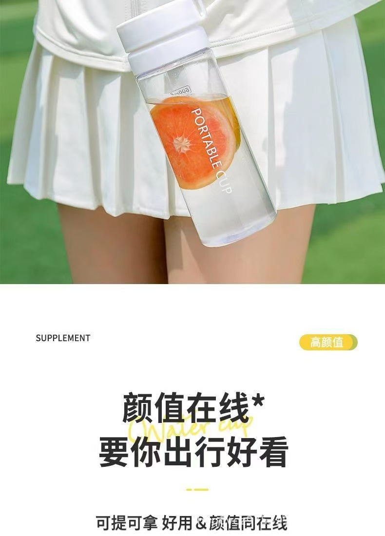 Wholesale PC material portable plastic cups for students and couples, outdoor large-capacity sports water cups, and plastic cups for event gifts pic 8
